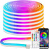 iNextStation RGB Neon LED Strip Lights, 16.4FT 12V Flexible Rope Lights Color