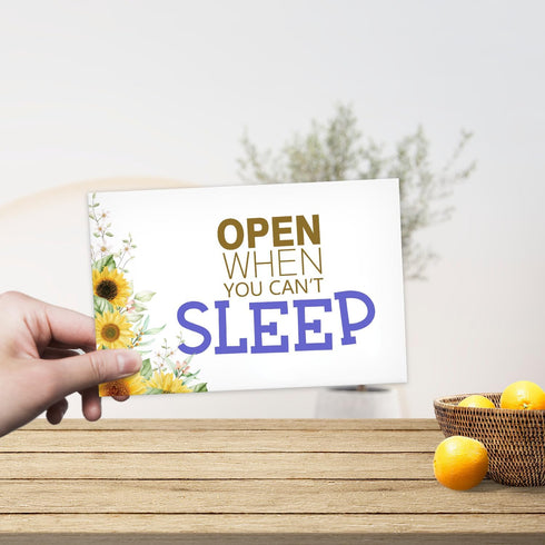 Open When You Letters Kit, Envelopes with Sunflower, Handmade Gift for University Students, Leaving Home Present