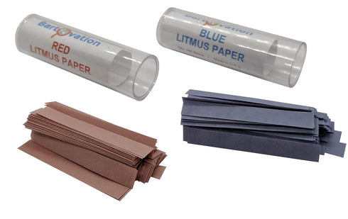 Bartovation Red & Blue Litmus Paper Acid/Base Indicator Strips Combo Pack with 200 Strips