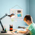 Miratino Cork Board Bulletin Board 16"x11" White Linen with Frame Pin Board Vision Board for Home Kitchen School Office