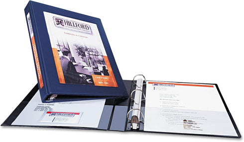 Avery Heavy-Duty Framed View 3-Ring Binder, 1" EZD Rings, Black Binder (68054)