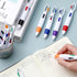 Retractable Shuttle Pens with Buckle Clip - 4 in 1 Multicolored Ink Ballpoint Pens, 120 Pieces for Office Supplies