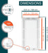 6" x 12" White Plastic Access Panel, Service Shaft Door for Plumbing, Electricity, Heating, Alarm Access