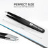 ECCO PURE Precision Slant Tip Tweezers Stainless Steel Forceps for Lab, Crafts, and Fine Handling