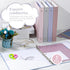 Ctosree 5 Sets Heavy Duty 3 Ring Binder 1 Inch with 2 Pockets, 5 Tab Dividers, 8.5 x 11 Inch, Warm Color
