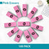 Noverbee Pink Erasers, 100 Pk, Bulk Erasers for Pencils, Kids, School Supplies, Art, and Office Use