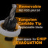 1/8"x3/8" Carbide Tipped Countersink Drill Bits with Low Friction Depth Stop for Wood and Plastic