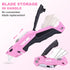 TOPLINE 2-Pack Pink Utility Knife Set, Retractable Box Cutter and Pocket Folding Knife
