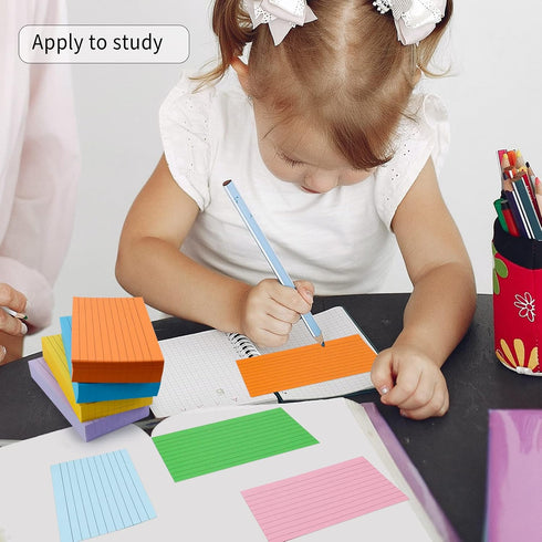 Rcybeo 1200 3 5 10 Pieces Index Cards Ruled x Color Index Cards Bulk, Flash Cards, Study Cards, Note Cards for Learning