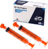 40 Pcs 10ml Syringes with Caps for Industry Lab Pet Feeding, Orange
