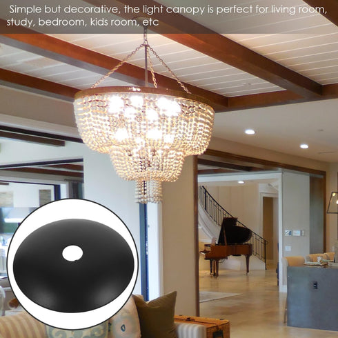 1.97 Inch Holibanna Chandelier Base Tray Ceiling Canopy Metal Pendant Light Fixture Plate Cover Diameter Moisture