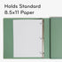 U Brands Poly Performance 1" Binders, Set of 2, Olive Green, Expanding File Pocket