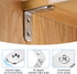 3Sizes (1.5x1.2x1.2inch 1.57x1.57x0.63inch 0.79x0.79x0.63inch) 92Pcs/20Sets YY026-S Silver L Brackets for Shelves L