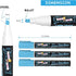 CHALKY CROWN Liquid Chalk Marker Pen, Dry Erase Marker for Chalkboard Signs, Windows, Glass (6mm Reversible Tip, Blue,