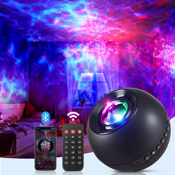 Galaxy Projector with HiFi Bluetooth Speaker & 15 White Noise Sounds -