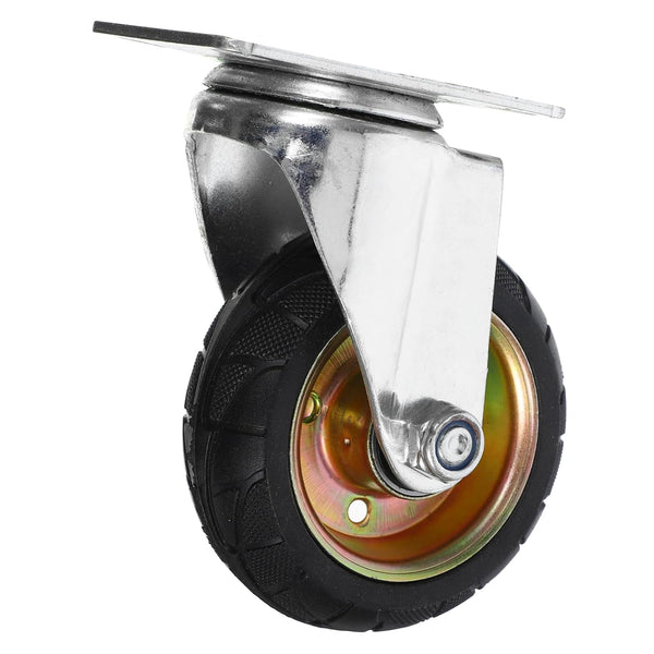MAGICLULU Rubber Core Swivel Brake Caster Wheels Replacement for Shopping Trolleys and