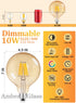 10W Dimmable Bulb 80W 800 2700K E26 G125 G40 Bulb OMAYKEY Large LED Globe Equivalent Lumens, Warm White Medium Base