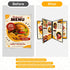 FLK Tech 10 Pack 4 8 8.5 11 Inch FLKQC Page Menu Covers, View x Clear PVC Menu Holder, Double Stitched Restaurant Menu