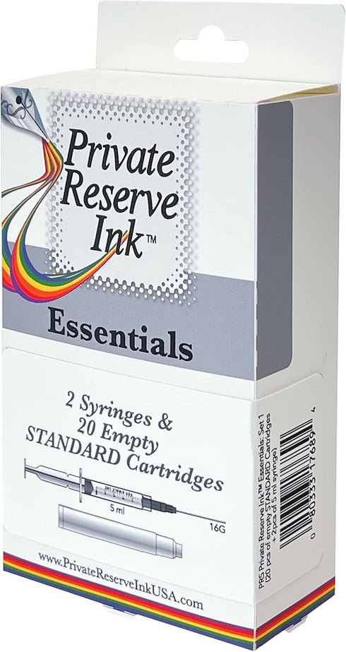 Essentials Kit 1, 20 pcs Empty Standard Cartridges + 2 pcs 5 ml Syringe