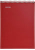 Mintra Office TOP BOUND Durable Spiral Notebooks, Arctic Ice, Chili Oil, Green Olive, College Ruled, 3-Pack