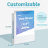 SUNEE 3 Ring Binder 1/2 Inch, 12 Pack, Clear View PVC-Free Binder for School or Office Supplies, White Binder