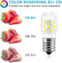 E17 LED Bulb, Microwave Oven Appliance Light Bulb, 3W (40W Equivalent), 380LM, 6000K Daylight White, 2 Packs
