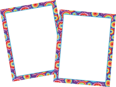 BARKER CREEK 100 Sheet Set Designer Computer Paper, Tie-Dye Decorative Paper, 8.5" x 11", Office Supplies