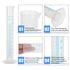 10 Pack 100ml Plastic Graduated Cylinder, Durable Transparent Measuring Cylinder with Pour Spout for Science Projects