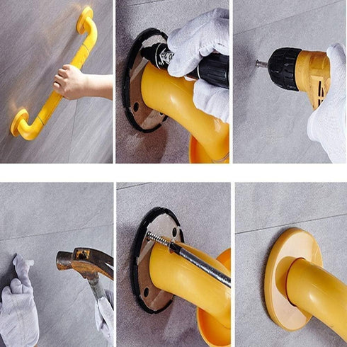 ZEELYDE Shower Handle,Shower Grab Bar,Grab Bars Handle Safety Support Hand Rails, Bathroom Grab Bar,Shower Safety