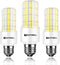 LED Light Bulb Equivalent 250W, 3750 Lumen, 5000K Cool Daylight White, 30W Non-Dimmable, 3 Pack