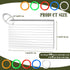 600 3 5 Inches PCS White Index Cards Ruled, x Flash Cards with Ring, Note Cards Study Cards for School Learning