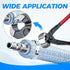 180 Pcs 304 Stainless Steel Single Ear Hose Clamps Assortment Kit with Pincer, 5.3-33.1mm for Automotive and Plumbing