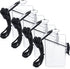 URATOT 4 Pack Clear Waterproof Badge Holder with Lanyard, Heavy Duty Durable Locker Dry Box for Cards, Coin, and Money