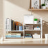 Jollygleam Desktop Shelves, White Bookshelf Desktop Organizer and Desktop Storage