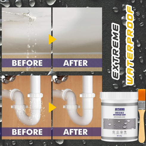 Jaysuing Invisible Waterproof Agent, Transparent Repairing Leak Adhesive, Super Strong Bonding Sealant (Clear 300g)