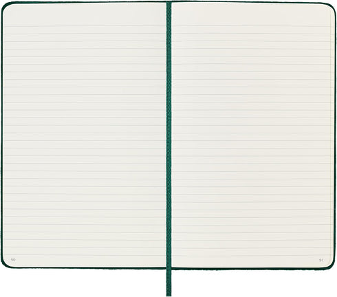 Moleskine Limited Edition Velvet Notebook, Large (6" x 9"), Hard Cover, Ruled, Bottle Green, 240 Pages