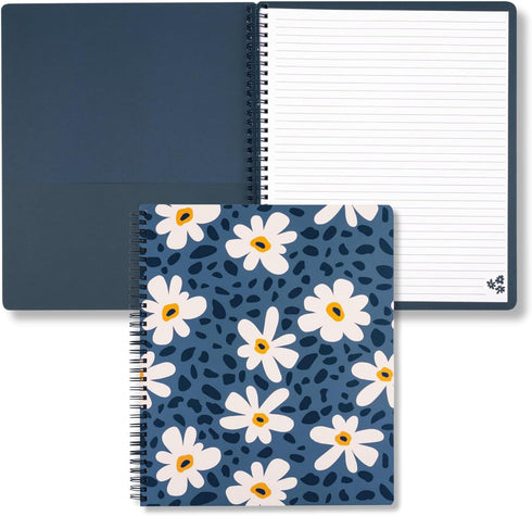 Steel Mill & Co Cute Large Spiral Notebook: College Ruled, 11" x 9.5", Durable Hardcover, 160 Lined Pages