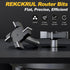 Spoilboard 1/2 Inch 2" 4-Wings, Trimming CNC Surfacing Router Bit Shank, Cutting Diameter Slab Flattening Router Bit