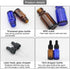 20-Pack 10 ml Glass Dropper Bottle Set, Amber and Blue Glass Bottles with Dropper