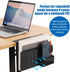 Desk Side Storage Holder - Desk Organizer for Laptop Clamp-On Desk Shelf, Drilling Standing Desk Drawer for Office