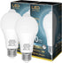 ORALUCE Motion Sensor Light Bulbs Indoor Outdoor 60 Watt Equivalent, A19 E26 9W Motion Activated LED Bulb 6000K Cool