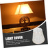 DOITOOL Cloth Lampshade Replacement Accessory Round Design Gold Trim for Home and Restaurant Lighting Versatile Light