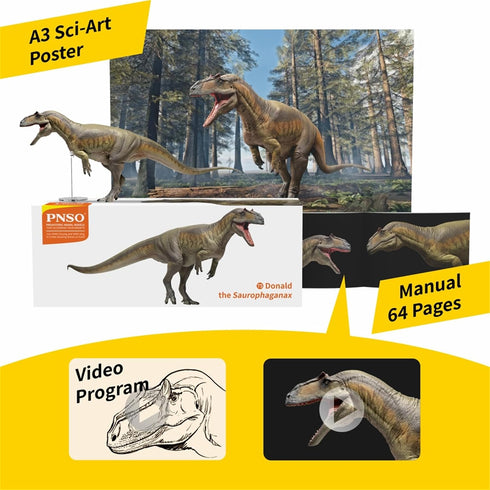 75 Collector's PVC Model: Donald The Saurophaganax Dinosaur Figure