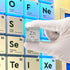 Zinc Cube Metal Density Cubes, Pure High Density Element Cube for Element Collections and Lab Experiment