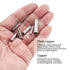 120 Pcs Non Insulated Butt Connectors, 22-16 Gauge Electrical Wire Seamless Crimp Ferrule Terminals Connectors