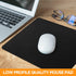 Non-Slip Rubber Base Mouse Pad - Black, Smooth Surface, 7.75 x 9.25 in, No Logos