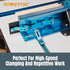 POWERTEC 71501 Cam Clamp for Woodworking, 1/4 -20 Threaded Insert - 4PK, Blue