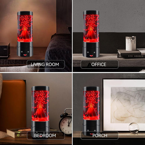 Volcano lamp, LED Multi-Color Changing Lamps Novelty Night Light Mood Table Lamp for Home Bedroom Office Desktop
