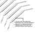 OLYMPX 50 Pcs Premium Metal Prong Paper Fastener Set, 3.5” Capacity with Standard 2-Hole Punch Compressor