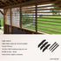Explranltec 11 (48'') Louver Bracket Kit, Deck Sunblind System, Shutters Hardware System for Windows Garden, Complete